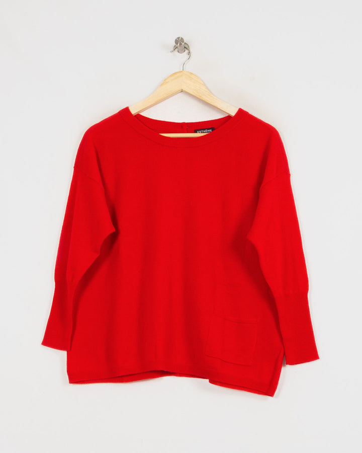 AUTRES COL ROND ROUGE