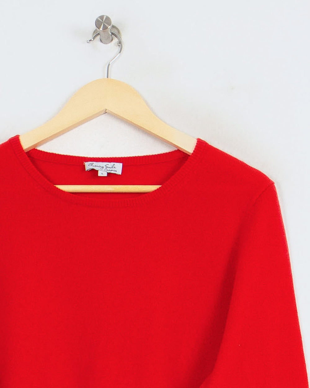 Pull Col Rond cachemire femme rouge - seconde main Revivr (vue 2)
