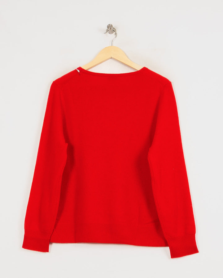 Pull Col Rond cachemire femme rouge - seconde main Revivr (vue 4)
