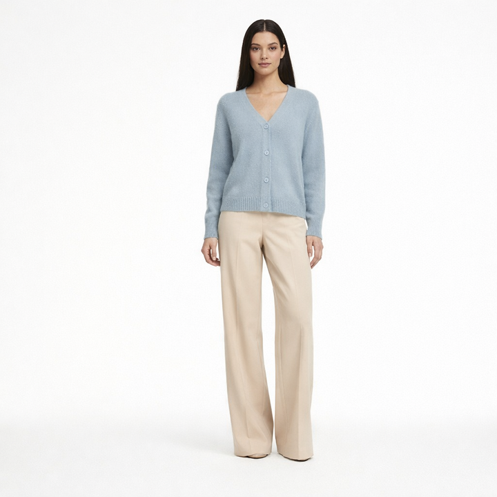 Cardigan cachemire femme bleu - seconde main Revivr