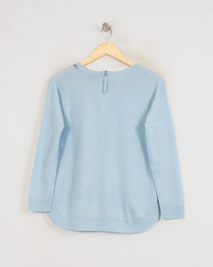 Pull Col Rond cachemire femme bleu - seconde main Revivr (vue 4)