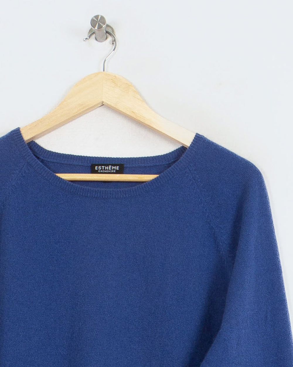 Pull Col Rond cachemire femme bleu - seconde main Revivr (vue 2)