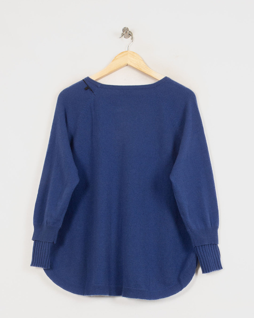 Pull Col Rond cachemire femme bleu - seconde main Revivr (vue 4)