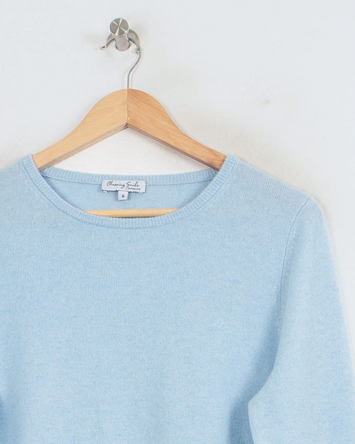 Pull Col Rond cachemire femme bleu - seconde main Revivr (vue 2)