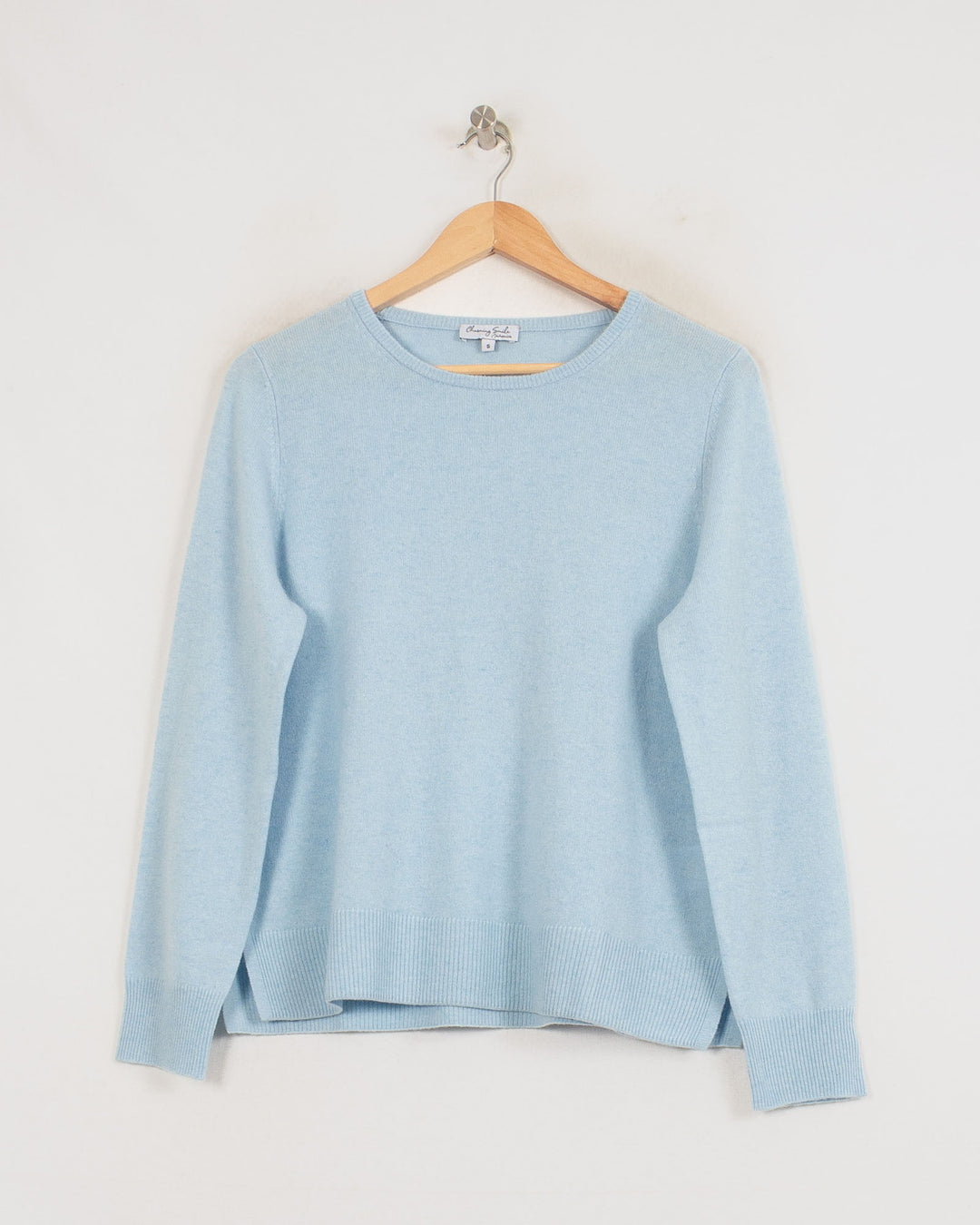 Pull Col Rond cachemire femme bleu - seconde main Revivr (vue 3)
