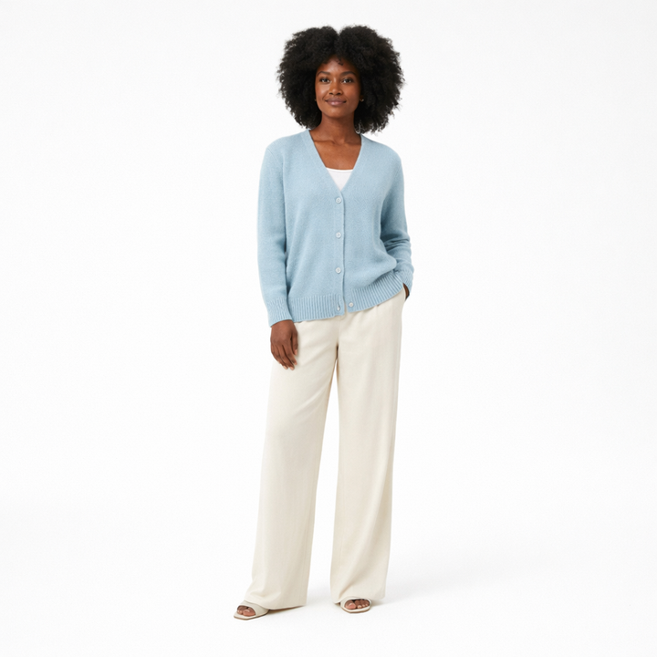 Cardigan cachemire femme bleu - seconde main Revivr