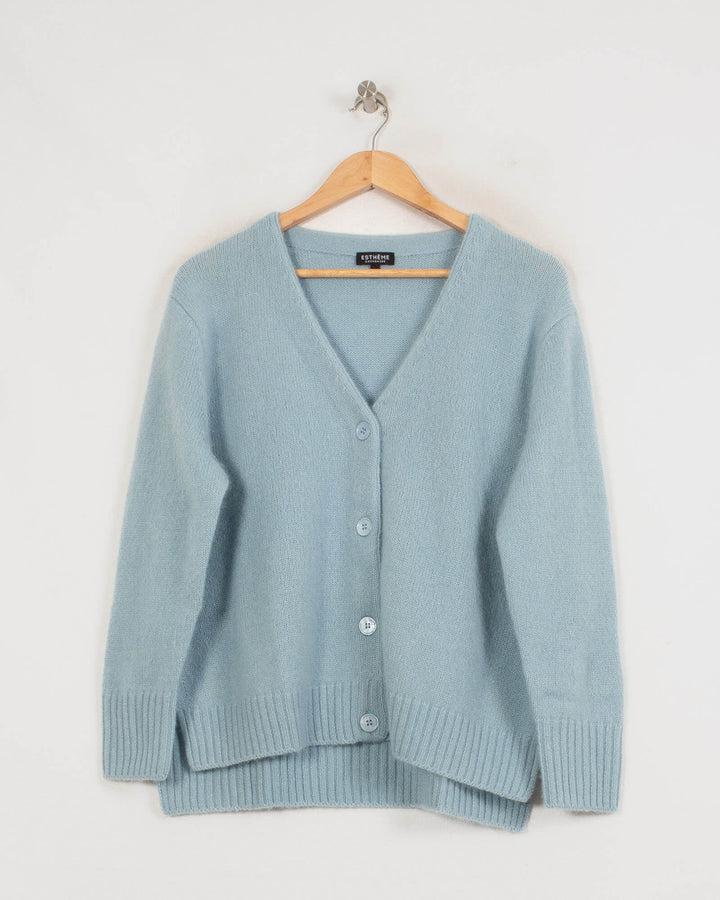 Cardigan cachemire femme bleu - seconde main Revivr (vue 3)