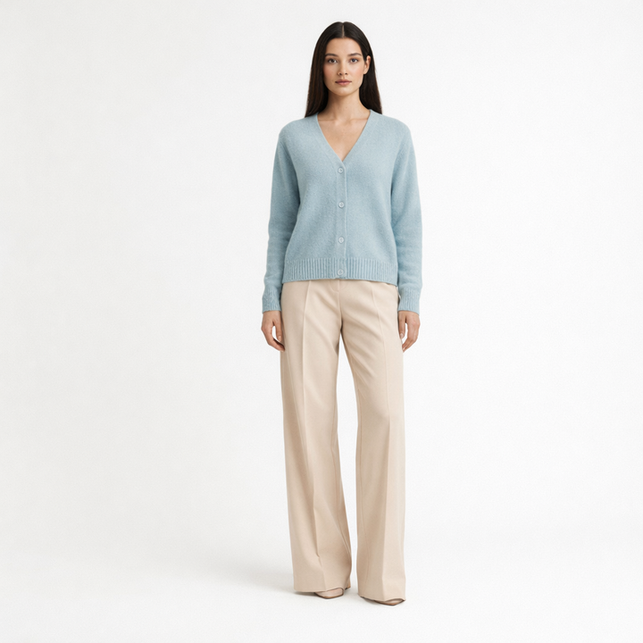 Cardigan cachemire femme bleu - seconde main Revivr
