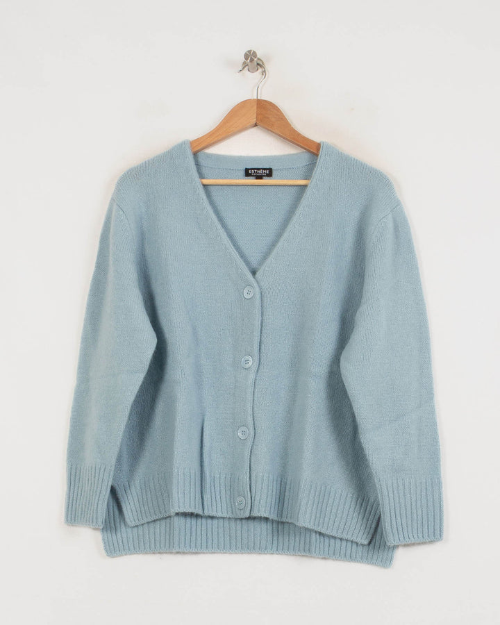 Cardigan cachemire femme bleu - seconde main Revivr (vue 3)
