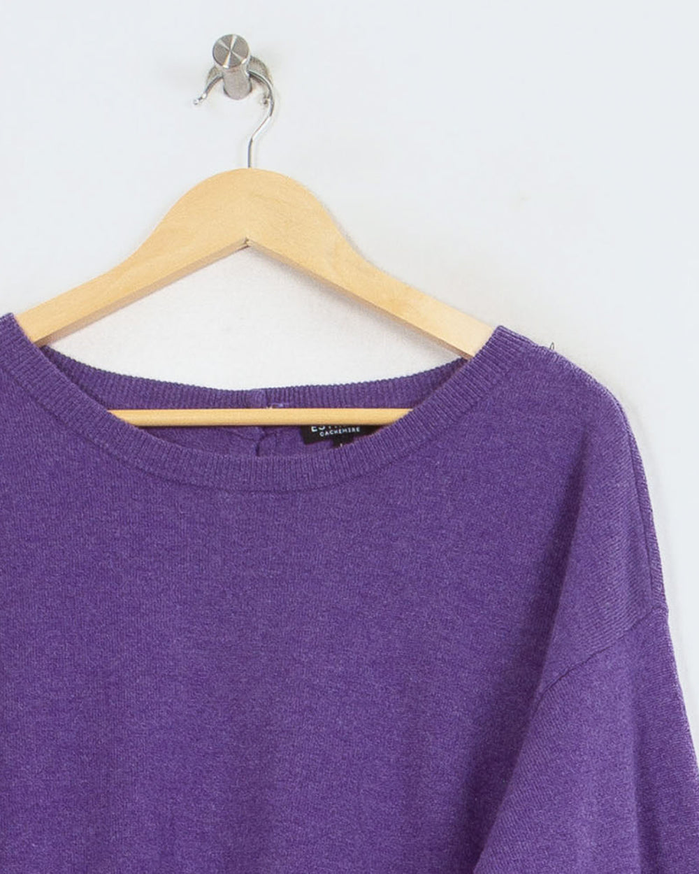 Pull Col Rond cachemire femme violet - seconde main Revivr (vue 2)