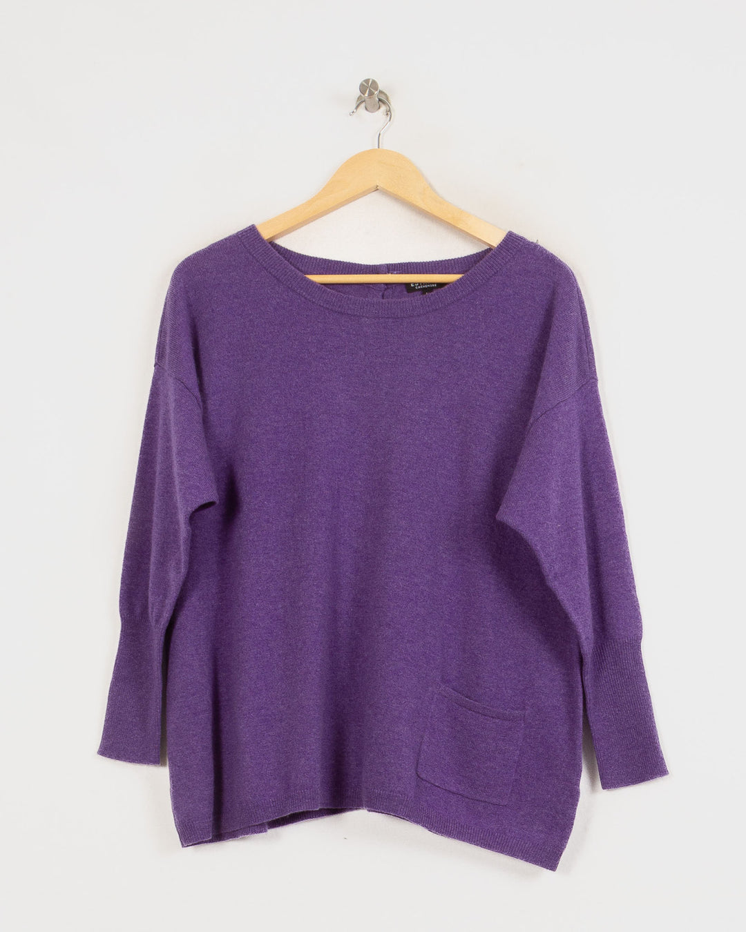 Pull Col Rond cachemire femme violet - seconde main Revivr (vue 3)