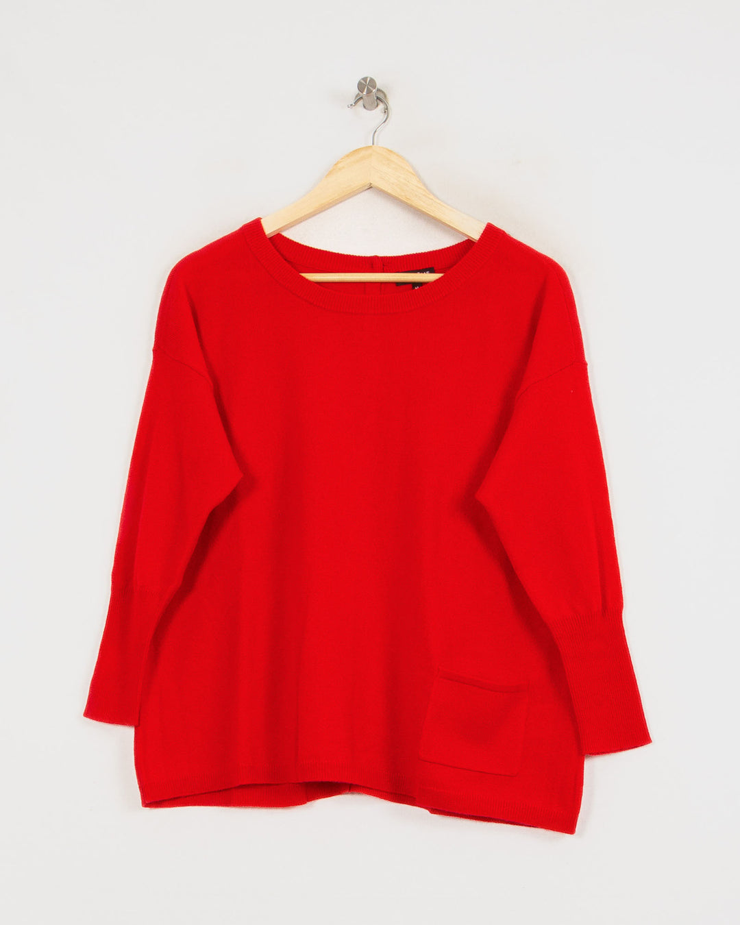 Pull Col Rond cachemire femme rouge - seconde main Revivr (vue 3)