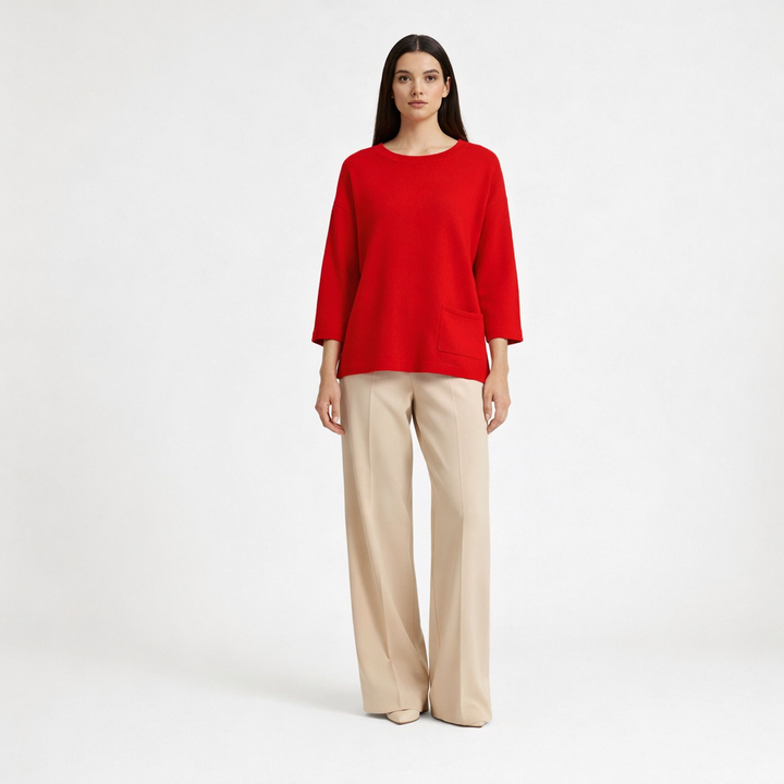 AUTRES COL ROND ROUGE