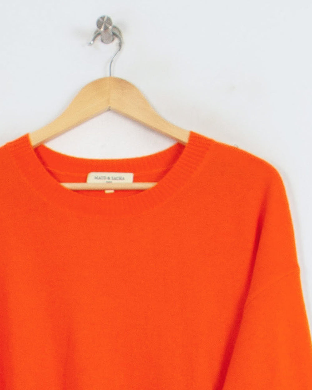 Pull Col Rond cachemire femme orange - seconde main Revivr (vue 2)