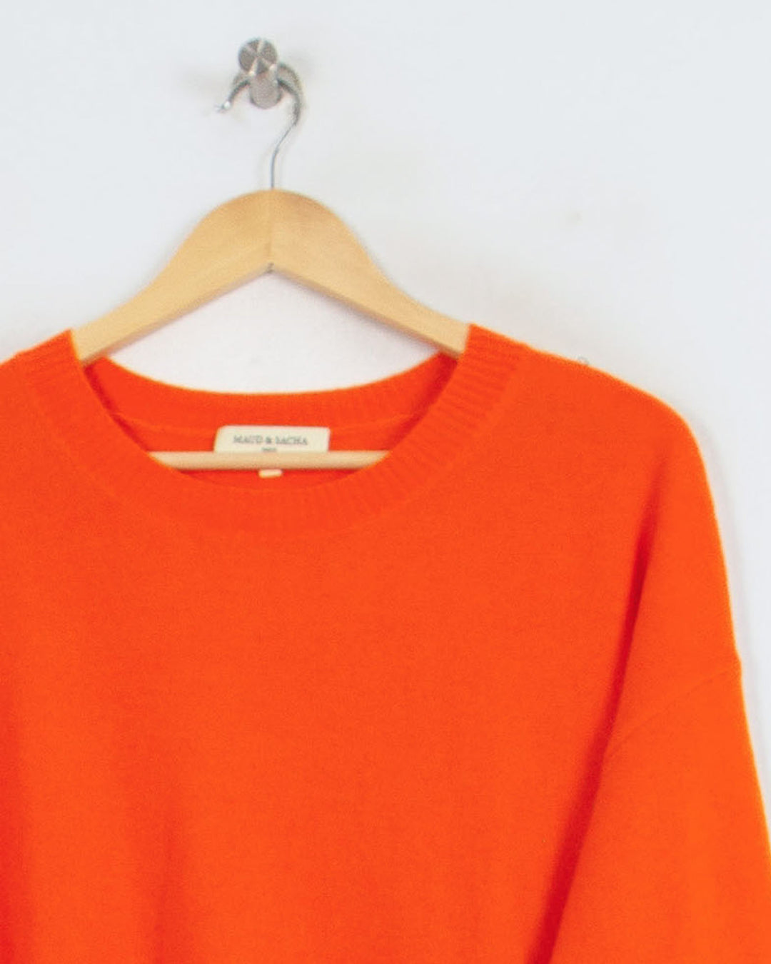 Pull Col Rond cachemire femme orange - seconde main Revivr (vue 2)