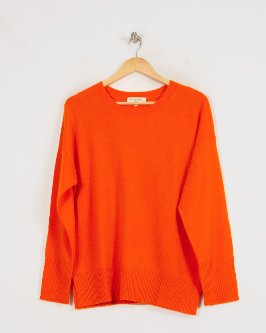 Pull Col Rond cachemire femme orange - seconde main Revivr (vue 3)