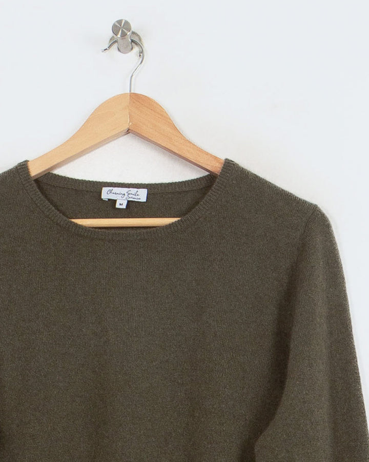 Pull Col Rond cachemire femme vert - seconde main Revivr (vue 2)
