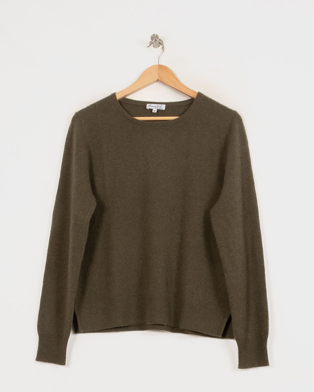 Pull Col Rond cachemire femme vert - seconde main Revivr (vue 3)