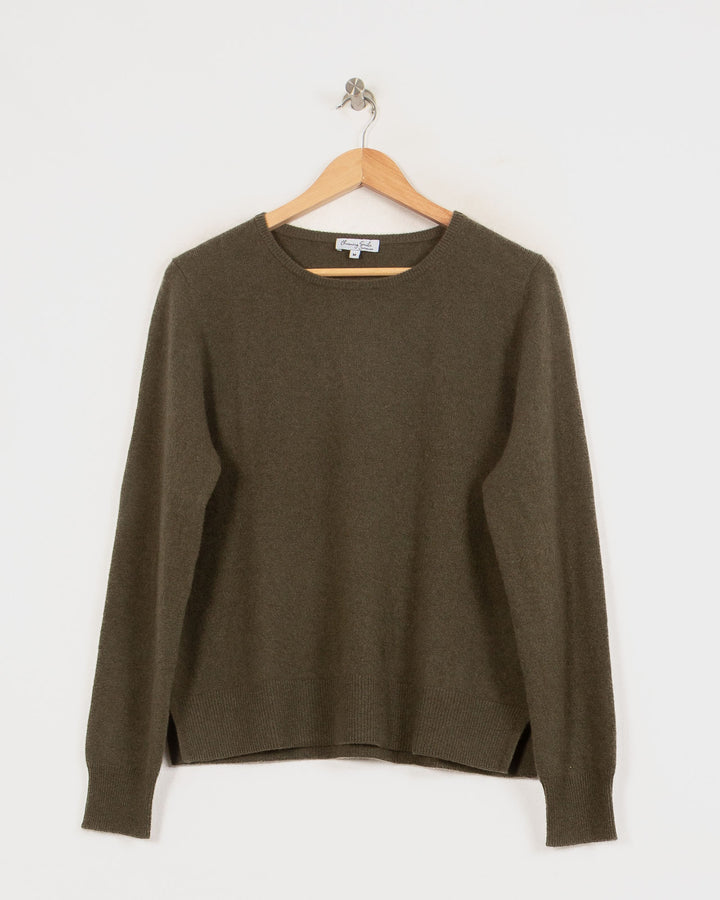 Pull Col Rond cachemire femme vert - seconde main Revivr (vue 3)
