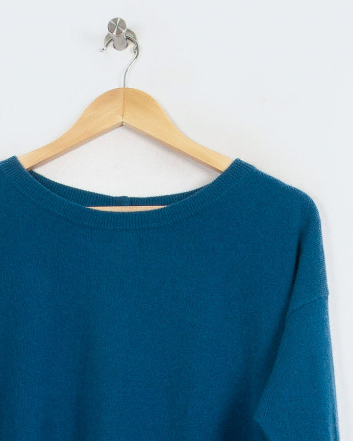 Pull Col Rond cachemire femme bleu - seconde main Revivr (vue 2)