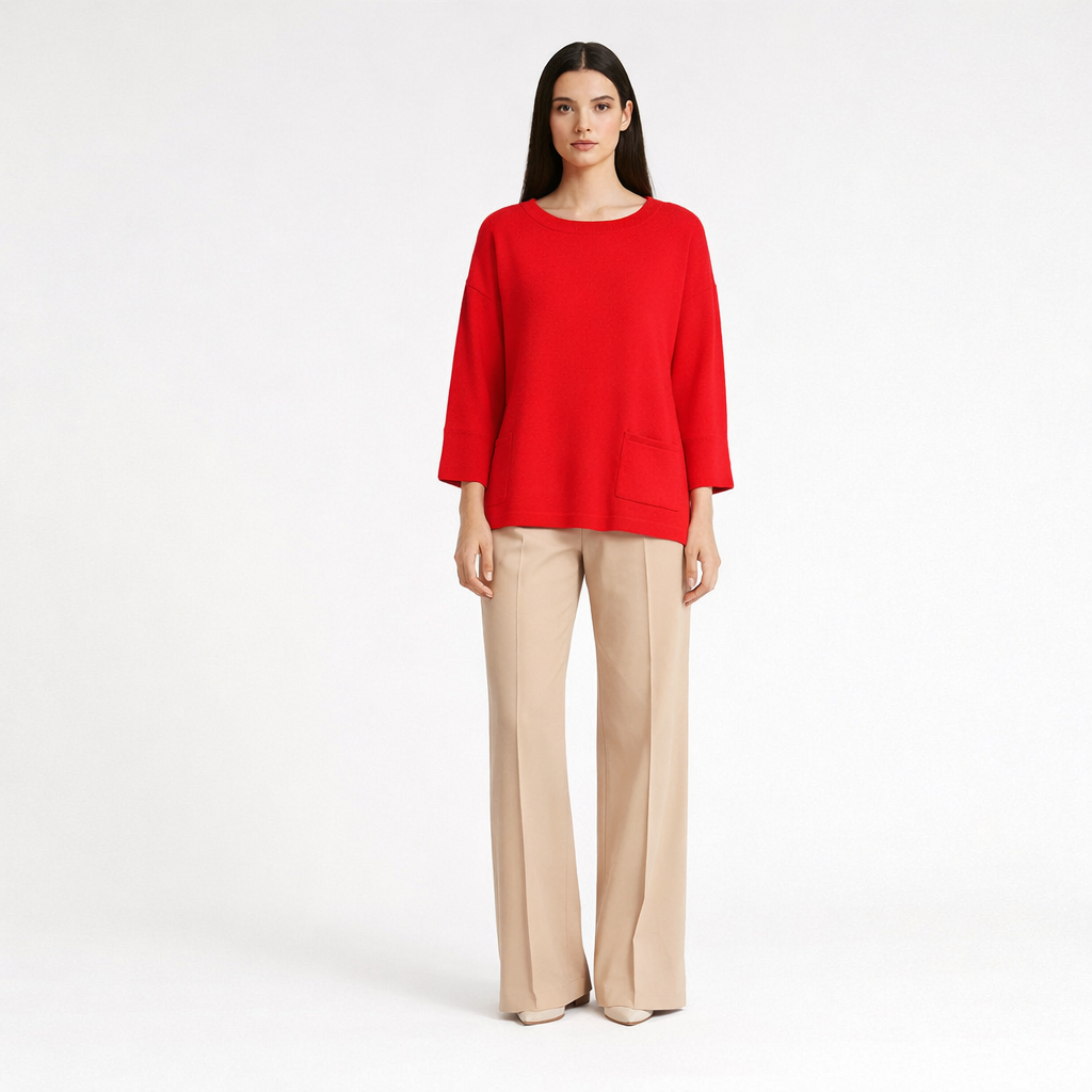 AUTRES COL ROND ROUGE