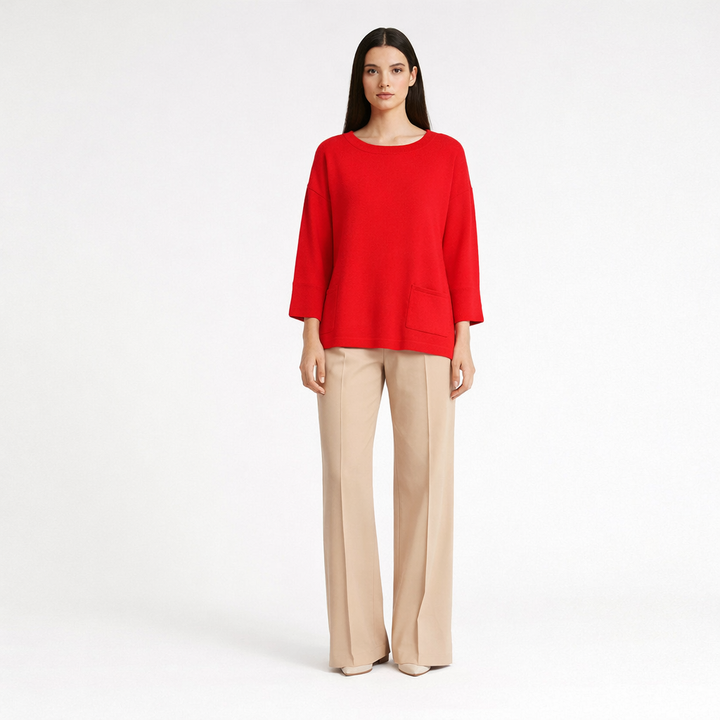 AUTRES COL ROND ROUGE