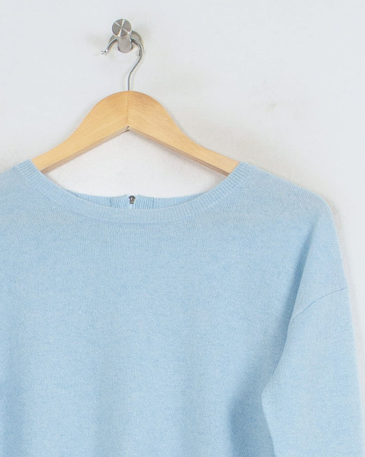Pull Col Rond cachemire femme bleu - seconde main Revivr (vue 2)