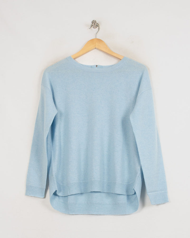 Pull Col Rond cachemire femme bleu - seconde main Revivr (vue 3)