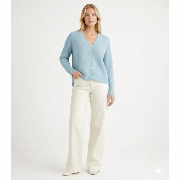 Cardigan cachemire femme bleu - seconde main Revivr