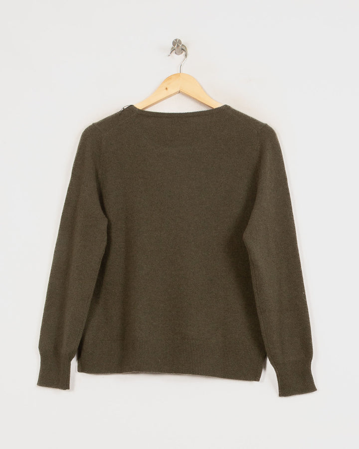 Pull Col Rond cachemire femme vert - seconde main Revivr (vue 4)