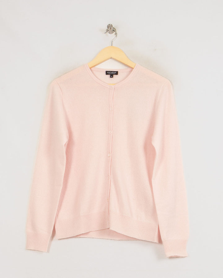 Pull Col Rond cachemire femme rose - seconde main Revivr (vue 3)