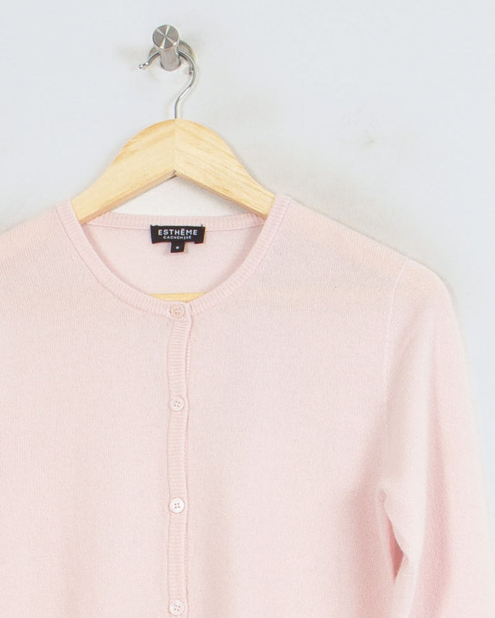 Pull Col Rond cachemire femme rose - seconde main Revivr (vue 2)