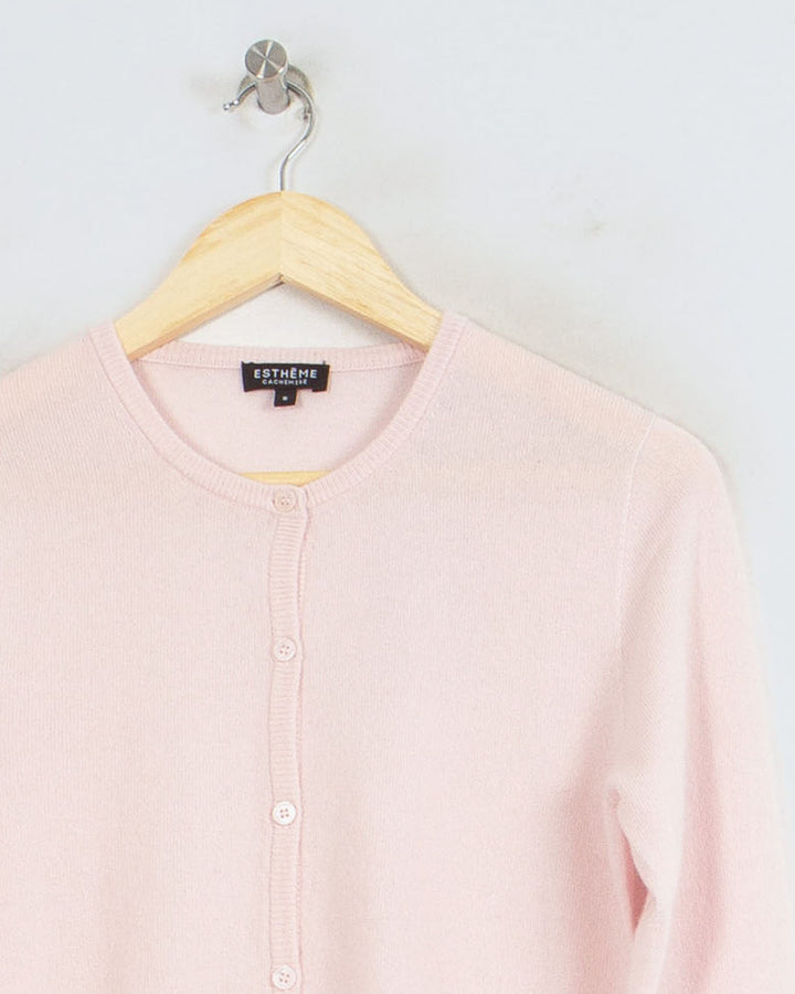 Pull Col Rond cachemire femme rose - seconde main Revivr (vue 2)
