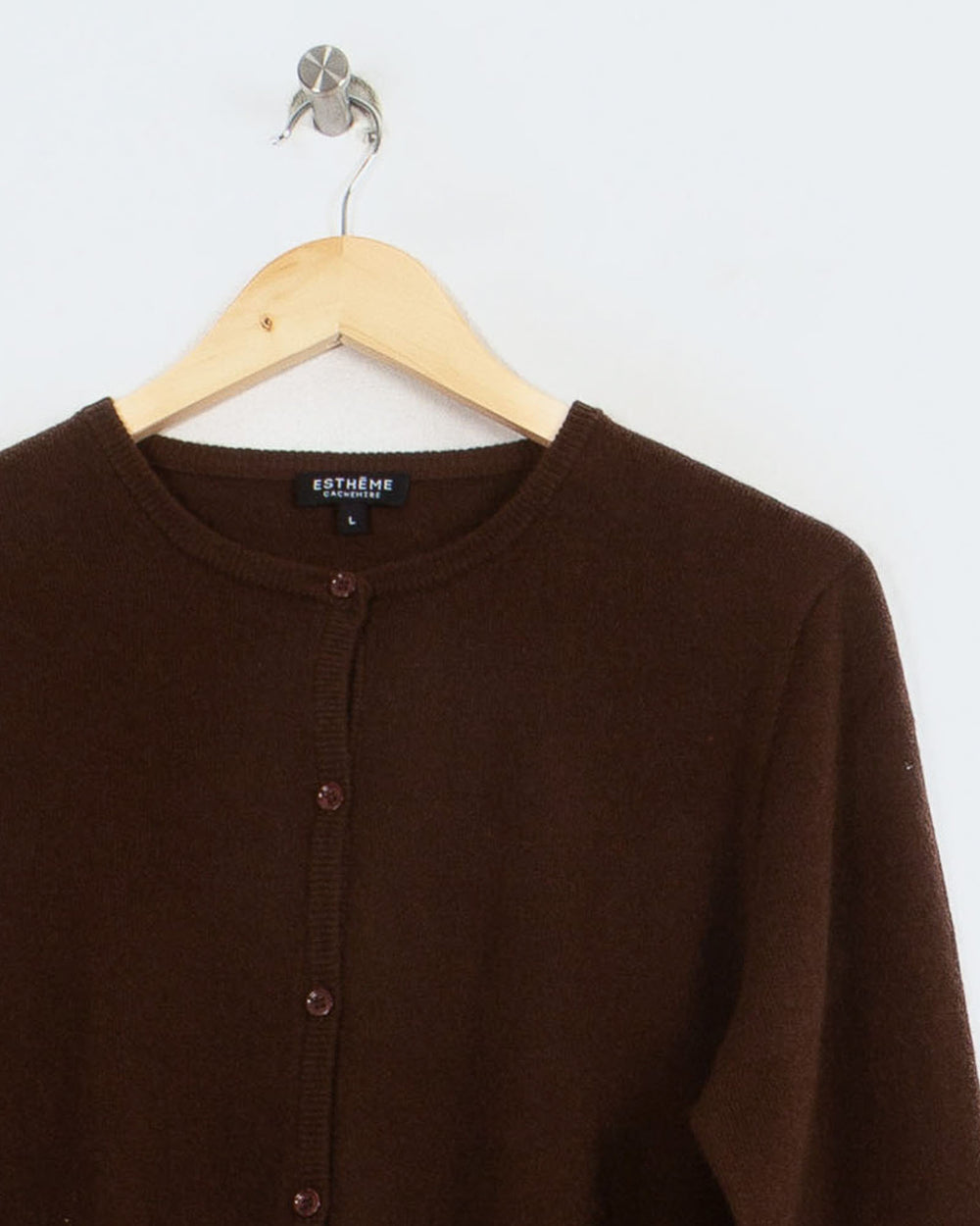 Cardigan cachemire femme maron - seconde main Revivr (vue 2)