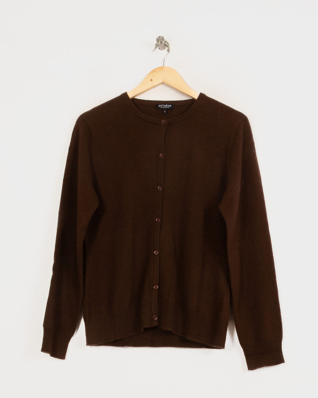 Cardigan cachemire femme maron - seconde main Revivr (vue 3)