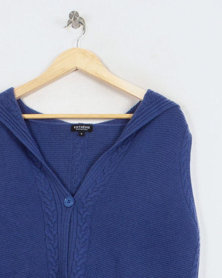 Cardigan cachemire femme bleu - seconde main Revivr (vue 2)