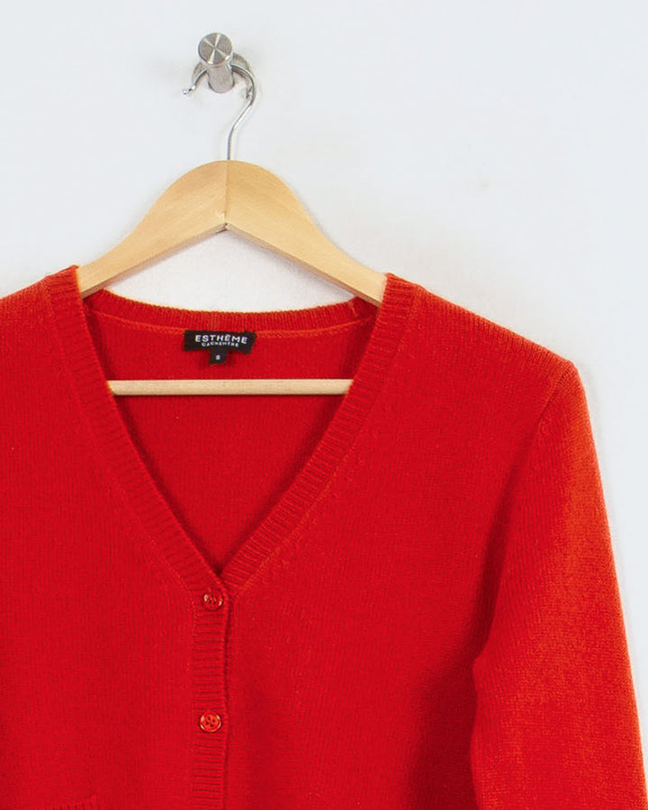 Cardigan cachemire femme orange - seconde main Revivr (vue 2)