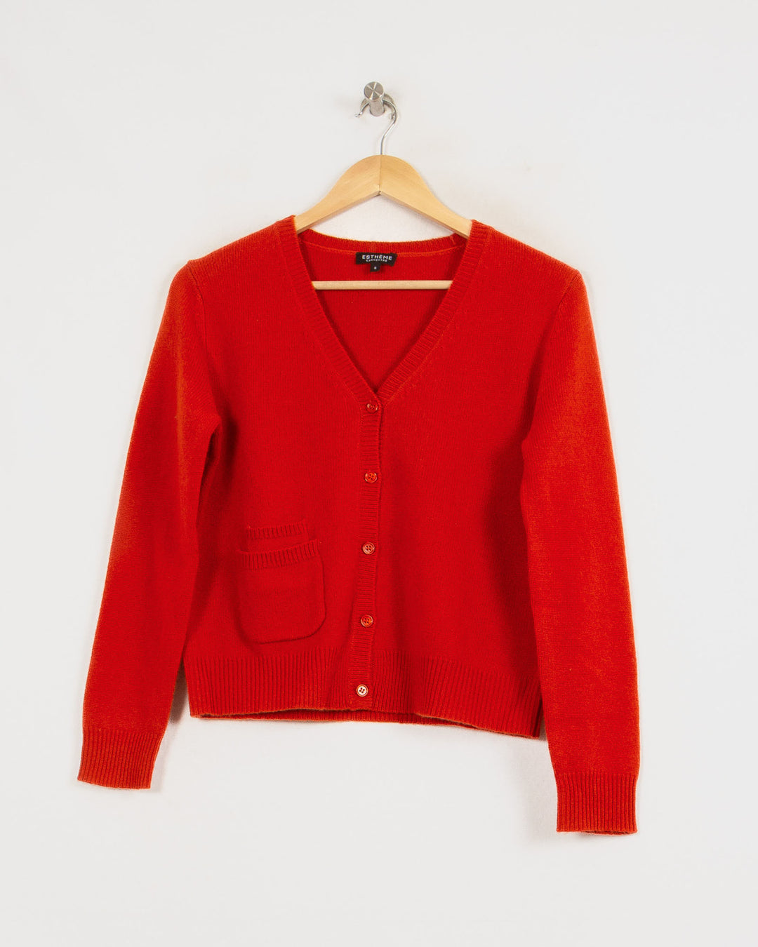 Cardigan cachemire femme orange - seconde main Revivr (vue 3)