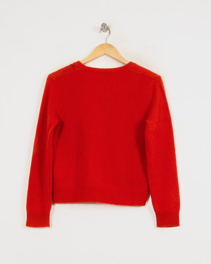 Cardigan cachemire femme orange - seconde main Revivr (vue 4)