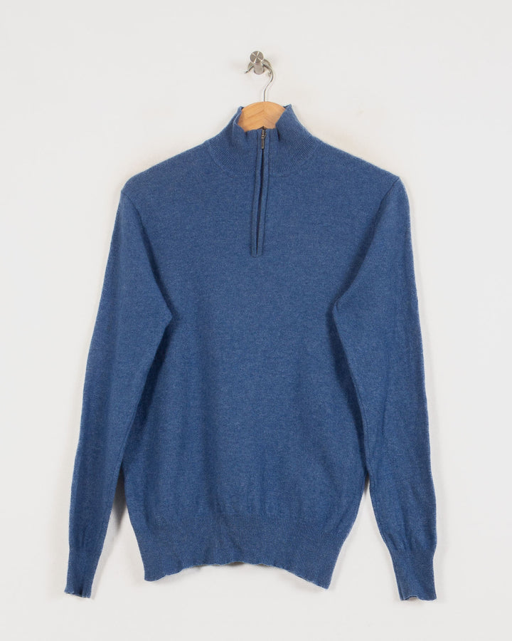 Pull Col Rond cachemire femme bleu - seconde main Revivr (vue 3)