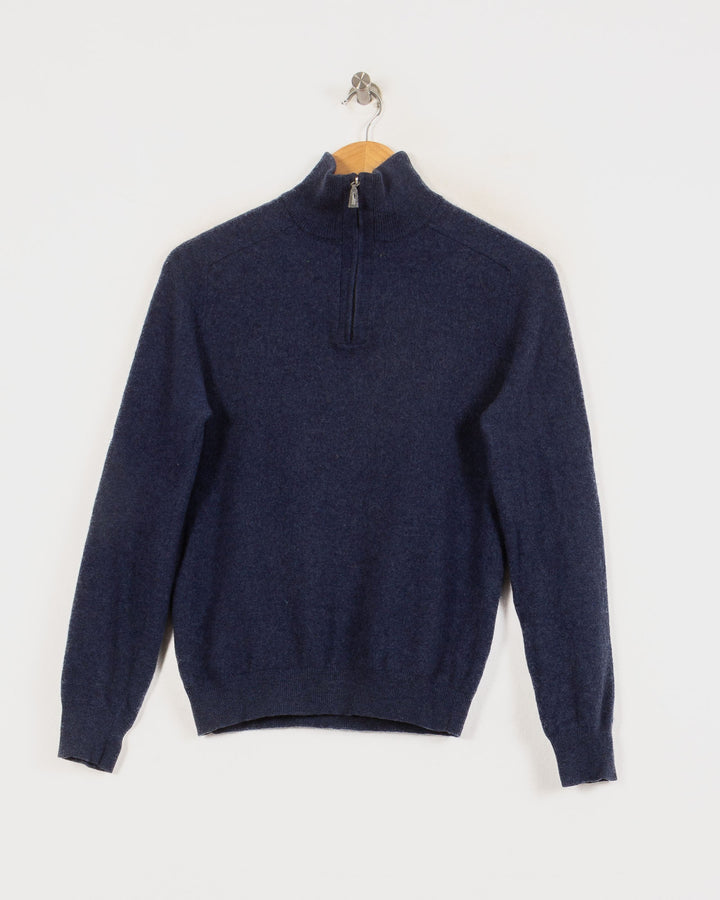 Pull Col Rond cachemire femme bleu - seconde main Revivr (vue 3)