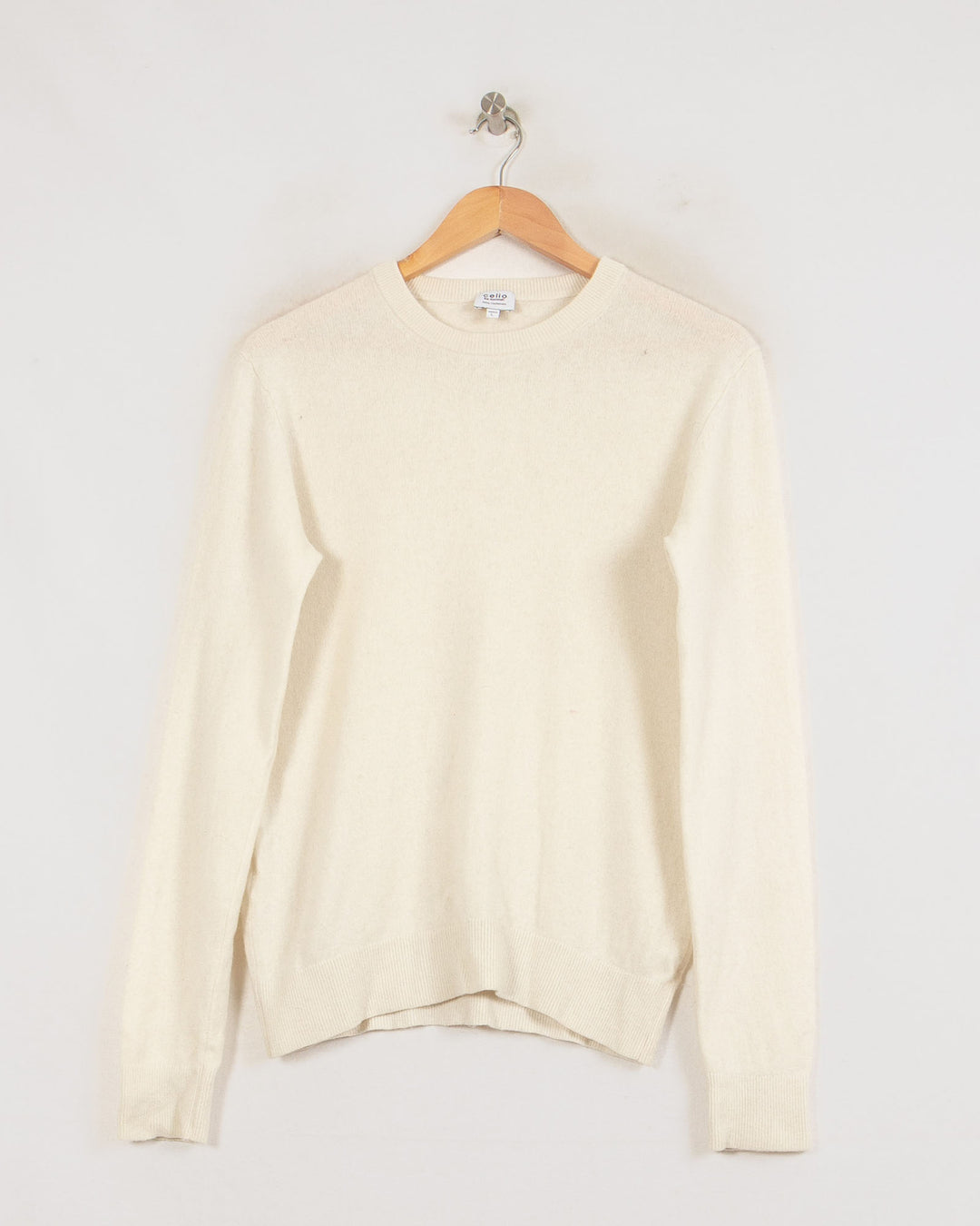 Pull Col Rond cachemire femme beige - seconde main Revivr (vue 3)