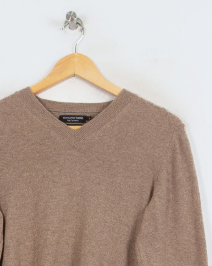 Monoprix Col V Beige