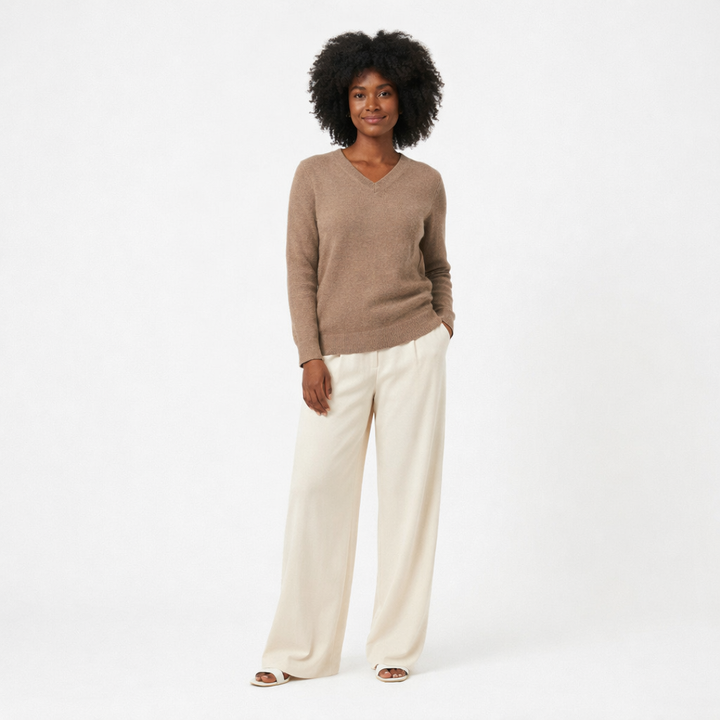 MONOPRIX COL V BEIGE