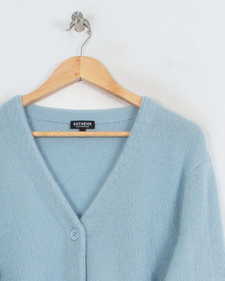 Cardigan cachemire femme bleu - seconde main Revivr (vue 2)