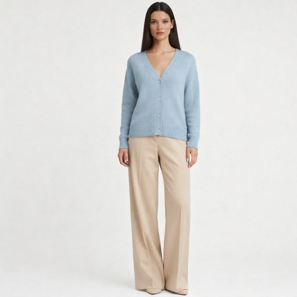 Cardigan cachemire femme bleu - seconde main Revivr