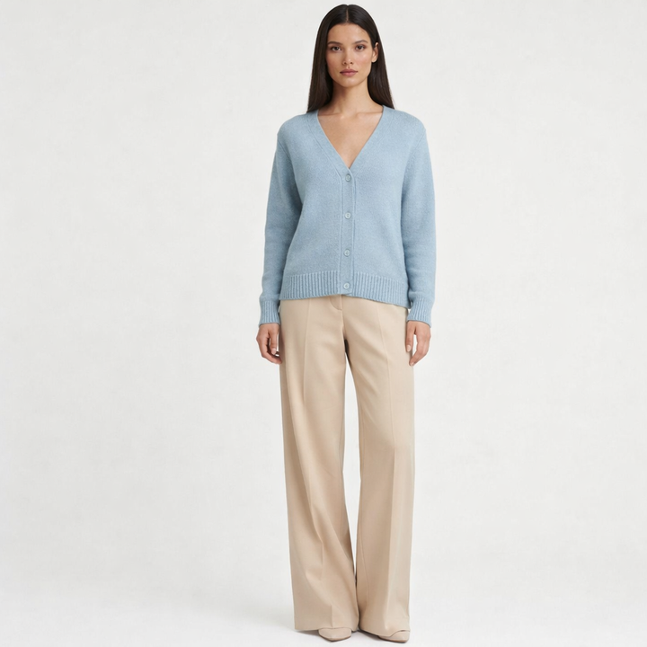 Cardigan cachemire femme bleu - seconde main Revivr