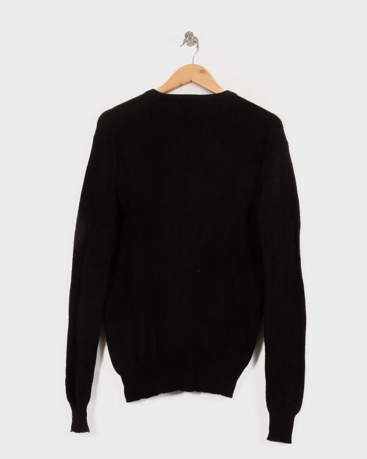 Just Cashmere Col V Noir