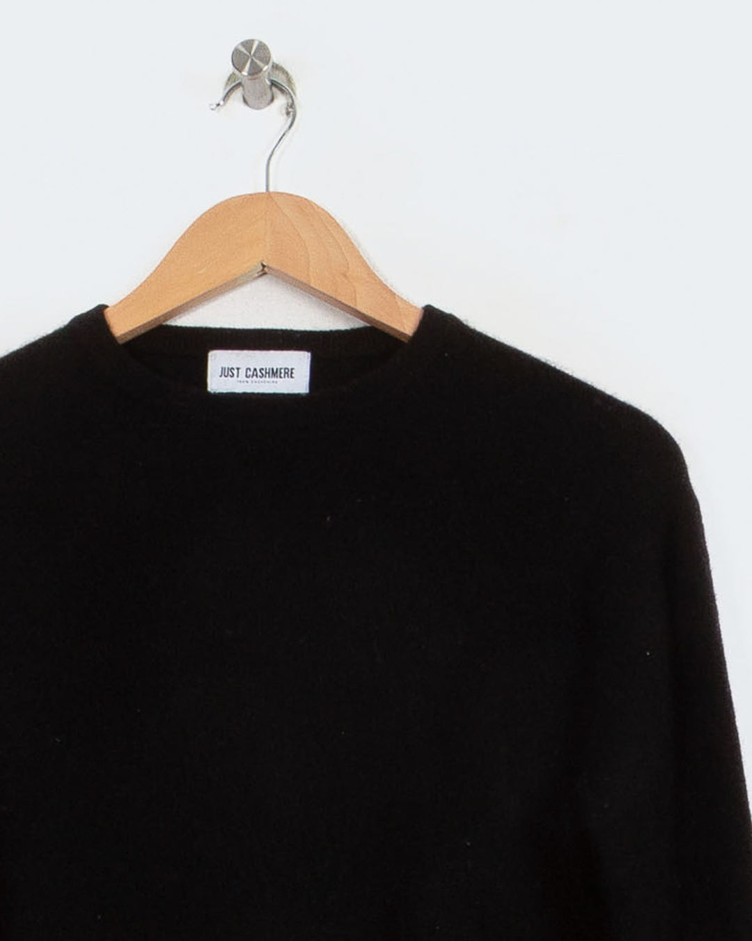 JUST CASHMERE COL ROND NOIR