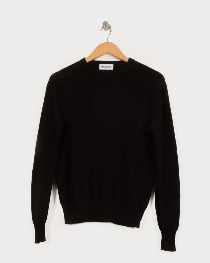 Just Cashmere Col Rond Noir